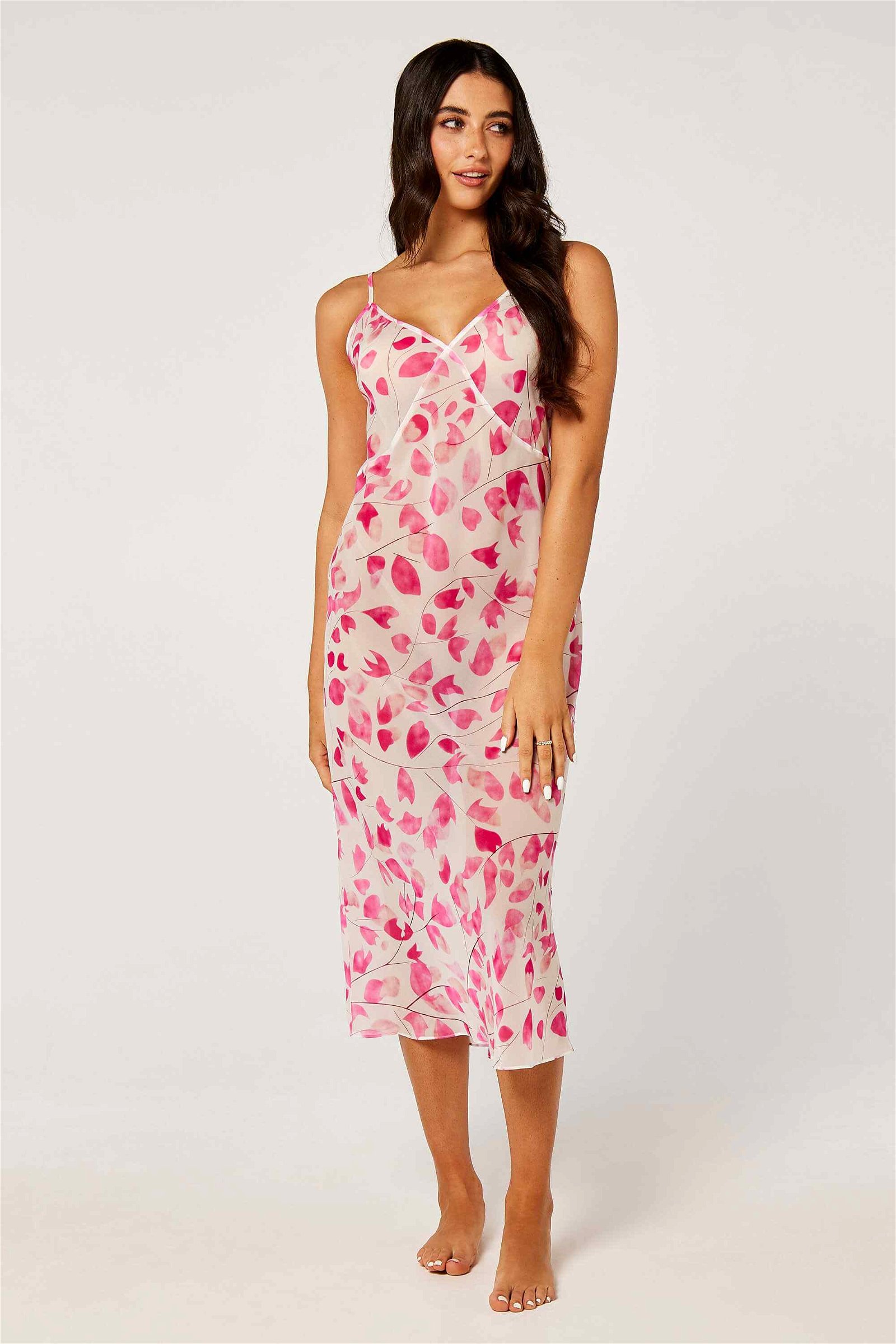 Flower Printed Maxi Gown