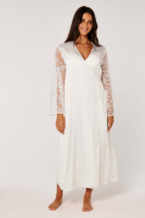 Bridal Robe with Lace